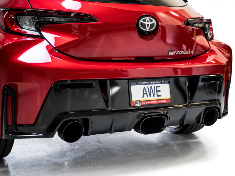 Toyota GR Corolla Performance Exhaust - AWE Tuning - Track Edition - Diamond Black - `23-`27
